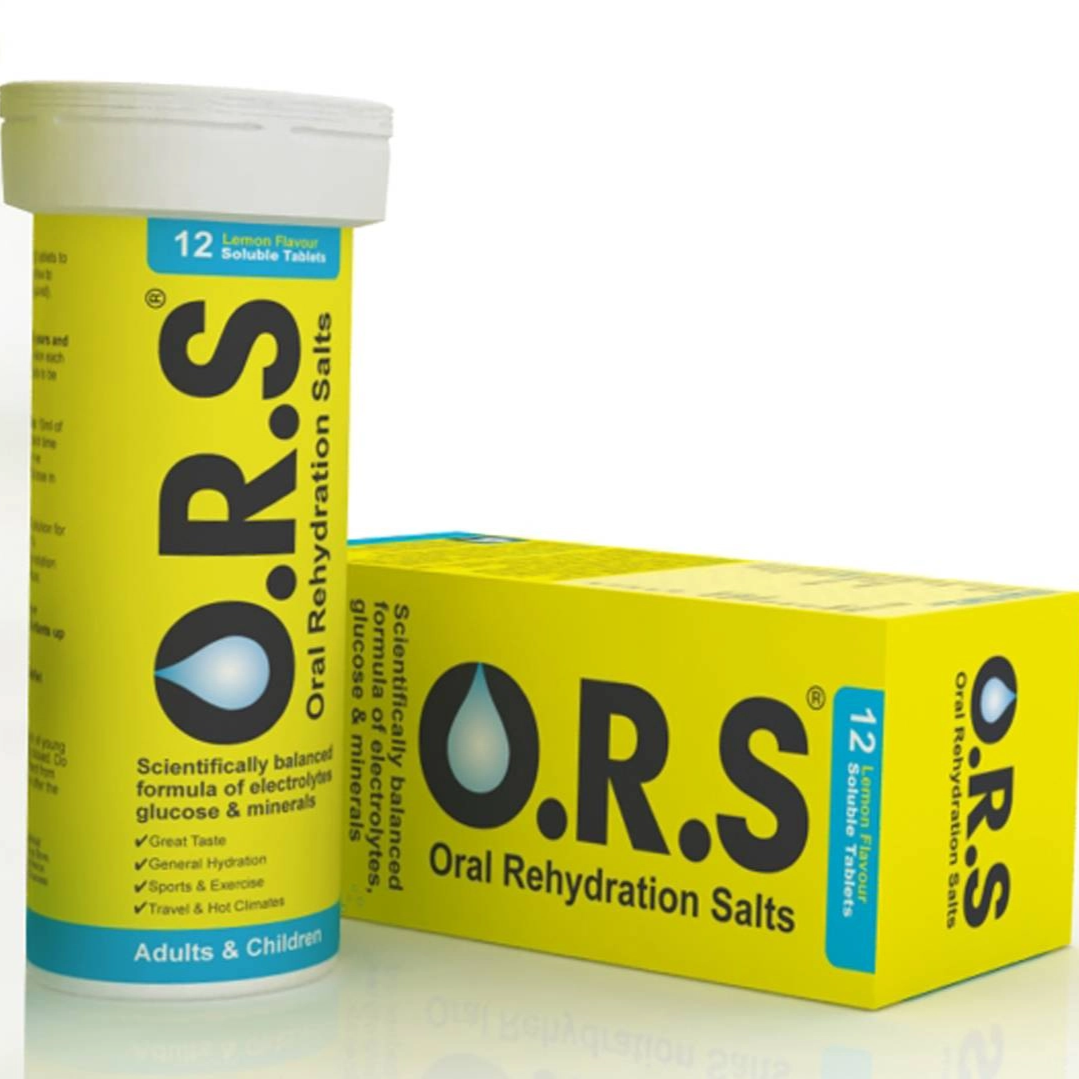 O.R.S - Oral Rehydration Salts - Tube of 12